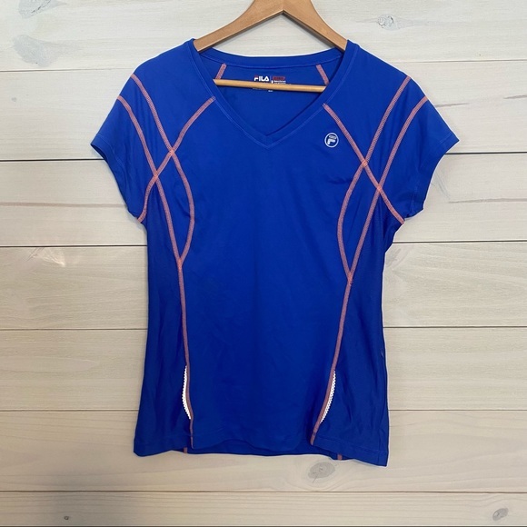 Fila Tops - Fila sport royal blue live in motion workout shirt